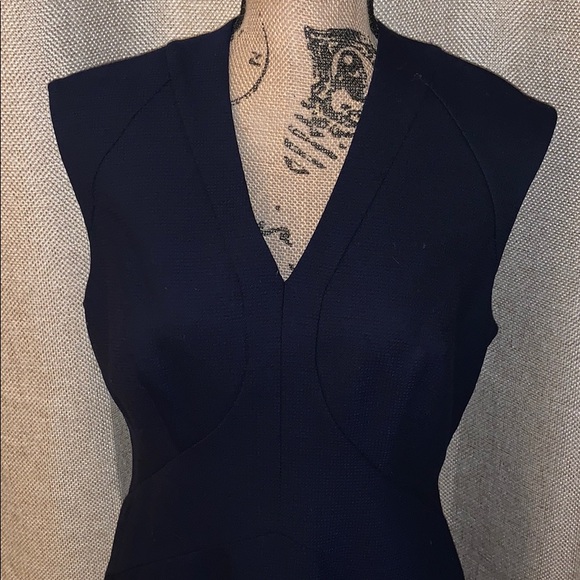 Reiss Delo panel-detail wool-blend dress - Picture 2 of 5